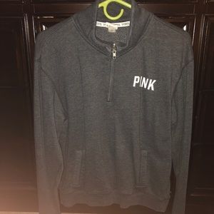 PINK quarter zip sweatshirt